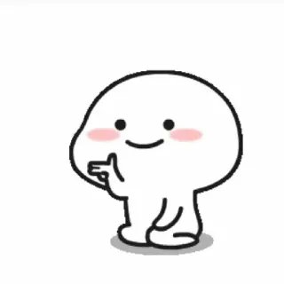 👍 karakter, lucu, gestur, imut whatsapp sticker