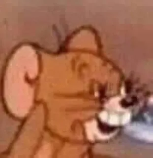 😂 Jerry Mouse Tom and Jerry Desenho animado, Rato, Engraçado, Jerry, Animação telegram sticker