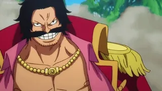 😁 Gol D. Roger One Piece อนิเมะ, วันพีซ, โกลด์ ดี โรเจอร์, ตัวละคร, โจรสลัด, ยิ้ม telegram sticker