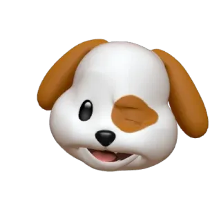 🐶 cane, animale, emoji, cartone animato, animale domestico, cucciolo whatsapp sticker