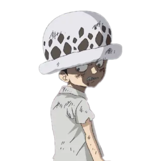 😨 Trafalgar Law One Piece anime, one piece, trafalgar law, cartoon, character, manga telegram sticker