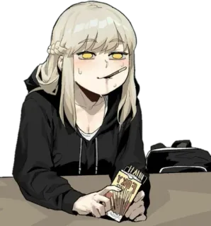 😈 POCKY Fille anime, Pocky, Snack, Nourriture, Dessert, Mignon whatsapp sticker