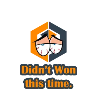 😔 Didn't Won this time. поражение, грустный, разочарование, неудача, уставший telegram sticker