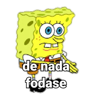 😊 Spongebob de nada
fodase spongebob, cartoon, slang, animated telegram sticker