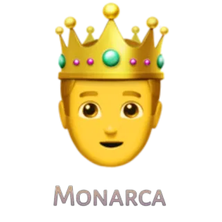 🤴 MONARCA Emoji, Corona, Re, Monarca, Testa telegram sticker