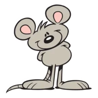 🙂 rato, desenho animado, animal, personagem, roedor, fofo telegram sticker