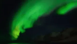✨ Aurora Borealis, Nordlichter, grün, Nacht, Himmel, Natur, Astronomie telegram sticker