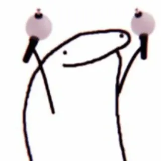 🥳 Strichmännchen, Fan, Leuchtstab, K-Pop, Musik whatsapp sticker