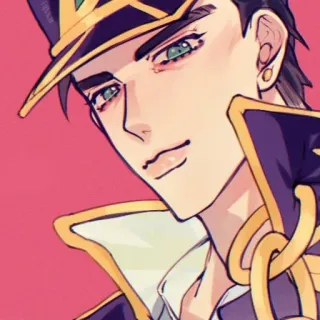 ☺️ Jotaro Kujo JoJo's Bizarre Adventure Anime, Manga, Jojo, Jotaro, Fanart, Personaje telegram sticker
