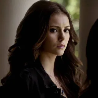 😒 Elena Gilbert The Vampire Diaries 뱀파이어, 십대, 드라마, TV 프로그램, 도플갱어 telegram sticker