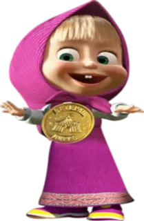 🥇 Masha Masha and the Bear Kartun, Animasi, Karakter, Masha dan Beruang, Stiker telegram sticker