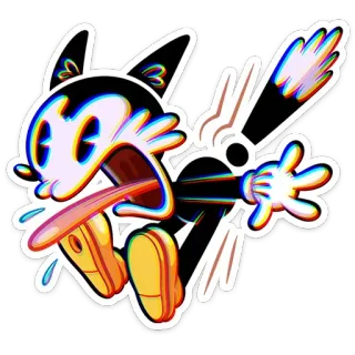 😱 мультфильм, персонаж, иллюстрация, наклейка, смешной, милый telegram sticker