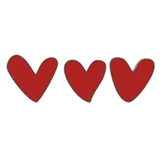 ❤ heart, love, red, symbol, shape, valentine telegram sticker