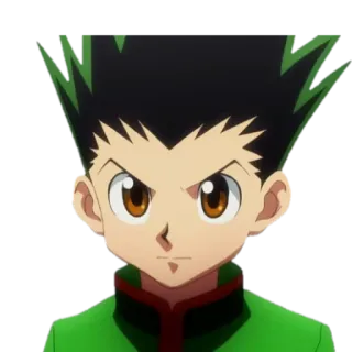 😠 Gon Freecss Hunter x Hunter anime, manga, gon freecss, hunter x hunter, shonen, character telegram sticker