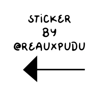 ⚠️ STICKER
BY
@REAUXPUDU sticker, flecha, dirección, usuario, redes sociales telegram sticker