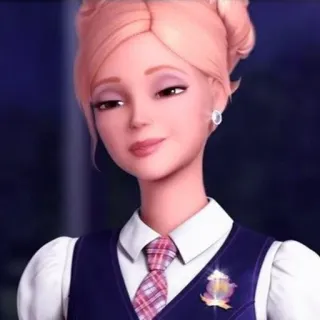 😏 Barbie Barbie, búp bê, hoạt hình, phim hoạt hình, nhân vật telegram sticker