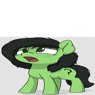 😰 小马, 卡通, 动物, 艺术 telegram sticker