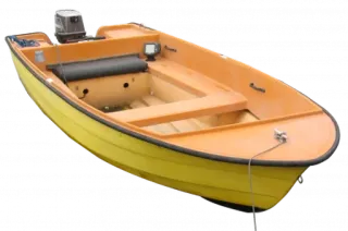 ⛵️ boat, yellow, transportation, fishing, watercraft telegram sticker