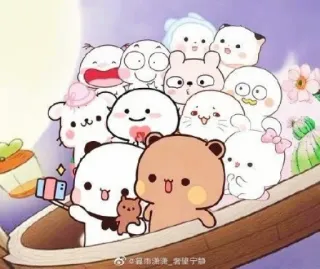 📸 carino, cartoni animati, animali, orsi, selfie, amici telegram sticker
