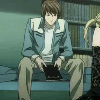 ⚖ Light Yagami Death Note Anime, Death Note, Light, Yagami, Manga telegram sticker