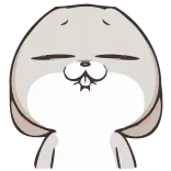😕 동물, 만화, 캐릭터, 귀여운, 감정, 표정 telegram sticker