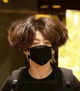 😄 yeonkiminsgirl persona, máscara, retrato, pelo telegram sticker