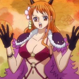 🧡 Nami One Piece Anime, Nami, One Piece, weibliche Figur telegram sticker