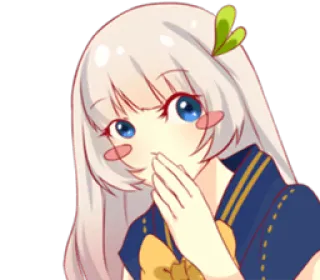 😯 Anime, Kartun, Gadis, Lucu, Kawaii, Karakter telegram sticker