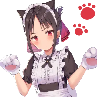 🌈 Kaguya Shinomiya Kaguya-sama: Love Is War Anime, Neko, Mignon, Maid, Kawaii, Kaguya Shinomiya, Kaguya-sama : Love is War telegram sticker
