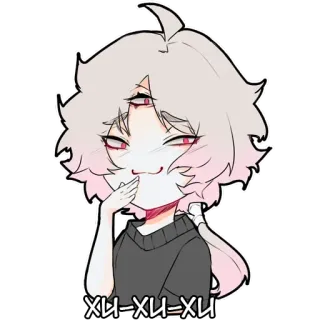 🙂 XU-XU-XU Anime, Sticker, Cartoon, Süß, Chibi, Charakter telegram sticker