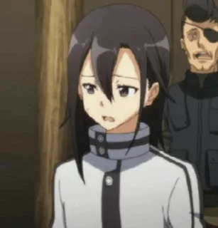 ✨ Kirigaya Suguha Sword Art Online anime, hoạt hình, nhân vật, cô gái, Sword Art Online, Suguha, Kirigaya telegram sticker
