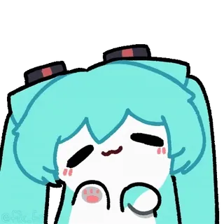 🐾 Hatsune Miku Vocaloid whatsapp sticker