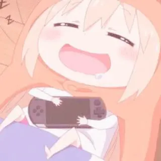 🍡 Umaru Doma Himouto! Umaru-chan umaru, anime, cute, kawaii, gaming, chibi telegram sticker