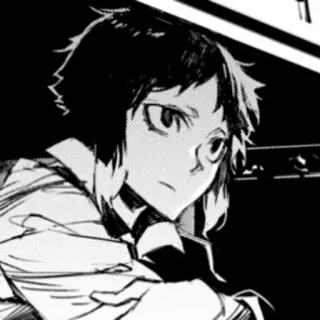😶 Akutagawa Ryuunosuke Bungo Stray Dogs anime, manga, bsd, ryuunosuke, akutagawa, bungo stray dogs telegram sticker
