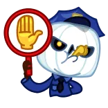 Pumpkin Ghost telegram stickers