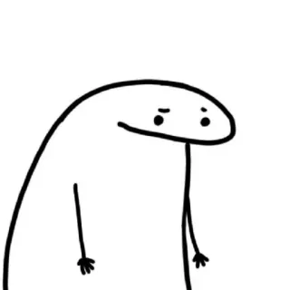 📈 Meme, Minimalista, Desenho, Boneco palito telegram sticker