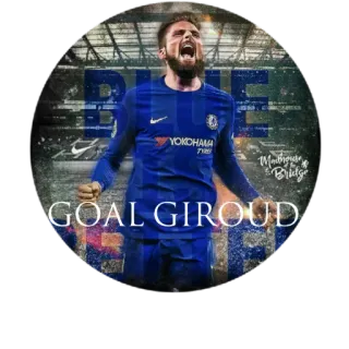 ⚽️ Olivier Giroud BLUE
GOAL GIROUD Futebol, Futebol, Esportes, Chelsea, Olivier Giroud telegram sticker
