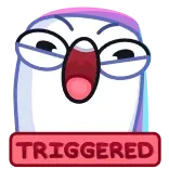 🤬 TRIGGERED Meme, Reactie, Internet, Getriggerd, Expressie telegram sticker