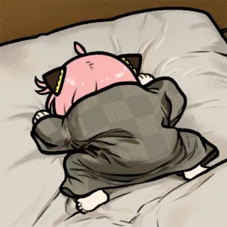 😴 Anya Forger Spy x Family Anime, Sommeil, Dessin animé, Anya Forger, Spy x Family telegram sticker
