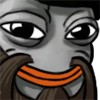 😶 pepe, meme, sticker, internet culture, cartoon telegram sticker