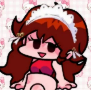 🍬 Girlfriend Friday Night Funkin' friday night funkin, fnf, dziewczyna, postać, gra, pokojówka telegram sticker