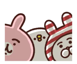 🐰 động vật, hoạt hình, nhãn dán, thỏ, gấu, dễ thương telegram sticker
