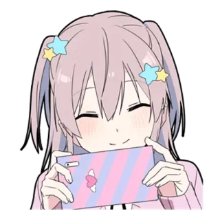 📷 Anime, Garota, Kawaii, Fofo, Personagem, Pastel telegram sticker