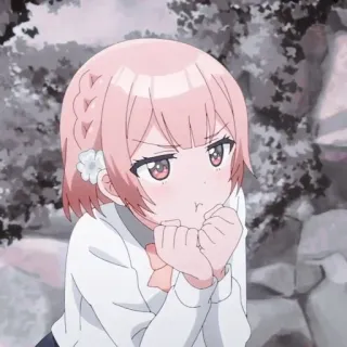 😡 Cô gái anime, Dễ thương, Ngượng ngùng, Hoạt hình, Manga, Anime telegram sticker