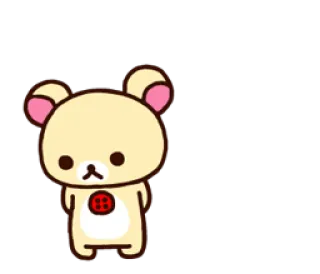 🐻 Rilakkuma ริลัคคุมะ, หมี, คาวาอิ, น่ารัก, การ์ตูน, สัตว์, ตัวละคร telegram sticker