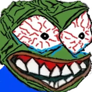 📎 Pepe the Frog Meme, Pepe, Rana, Meme de Internet, Enojado whatsapp sticker