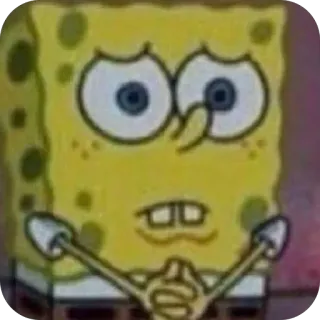 🫥 SpongeBob SquarePants SpongeBob, cartoon, tv show, nickelodeon, squarepants telegram sticker