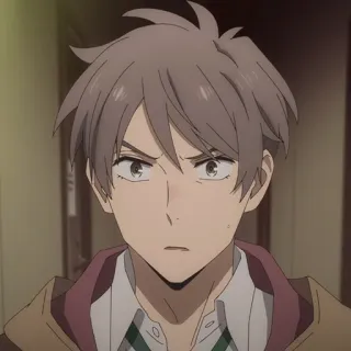 💵 Anime, Charakter, Porträt, Ernst, Männlich telegram sticker