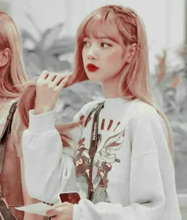 🌸 Lisa K-pop, Chanteur, Célébrité, Femme, Idole, Musique telegram sticker