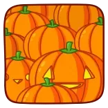 🤫 Kürbis, Halloween, Orange, Herbst, Herbst, Kürbislaterne telegram sticker